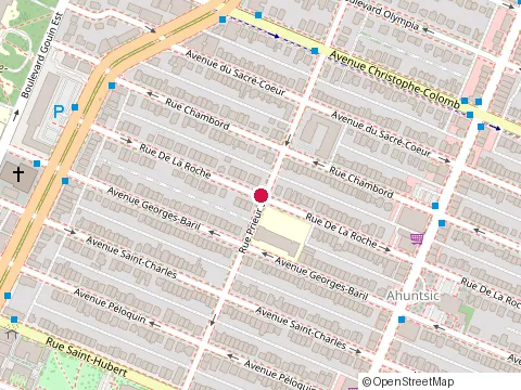 Location of Cours de Violon at 10334 Rue de la Roché, Montréal