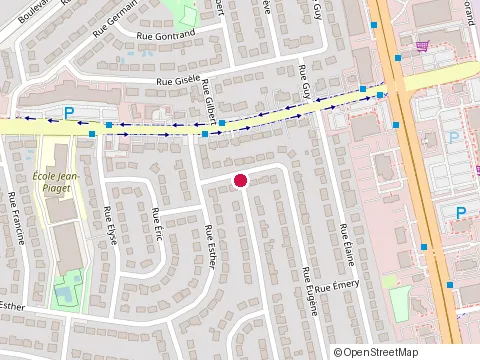 Location of Couvreur Vimont & Fils at 460 Rue Éveline, Laval