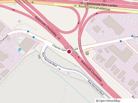 Location of Couvreurs-Dm at 6555 Chemin St François, Saint-Laurent