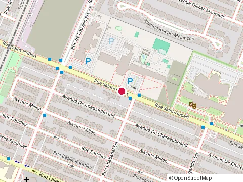Location of Cpe le Petit Monde du Collège Ahuntsic at 8945 Rue Saint-Hubert, Montréal