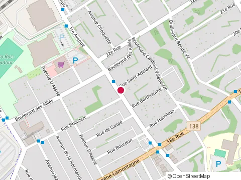 Location of Cpe Quebec Centre at 2000 1Re Av, Québec