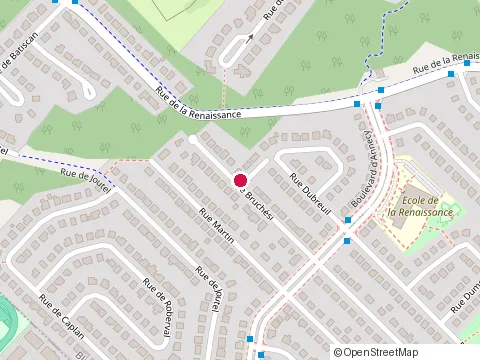 Location of Cr Construction at 243 Rue Bruchesi, Blainville