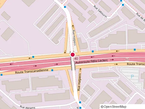Location of Cranberry at Trans-Canada Rte St-Laurent 8777, Saint-Laurent