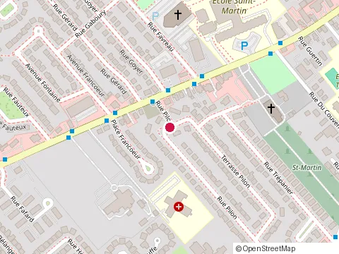 Location of Creations Denis Labonte at 1694 Rue Pilon, Laval