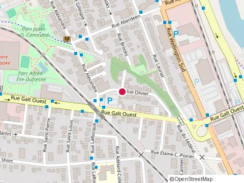 Location of Crepe-Moi at 216 Rue Olivier, Sherbrooke