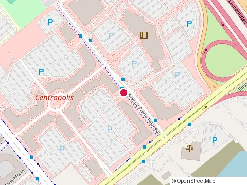 Location of Crêpinos (Centropolis) at 1745 Avenue Pierre Péladeau, Laval