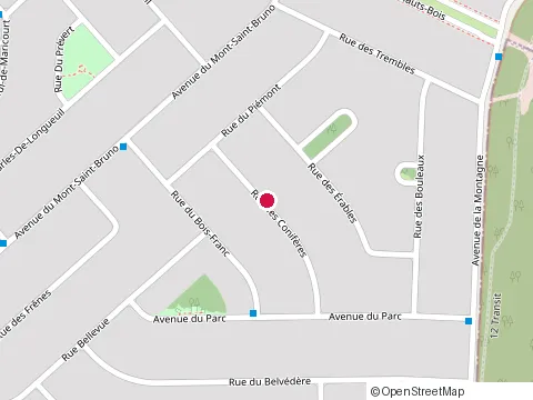 Location of Croteau Céline Dre at 51 Rue des Conifères, Sainte-Julie