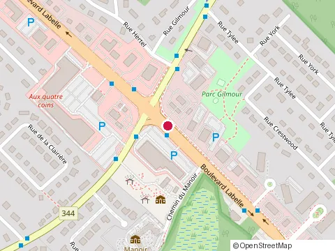 Location of Cuisines Rosemère Kitchen Renovation at 132 boulevard Labelle, Rosemère