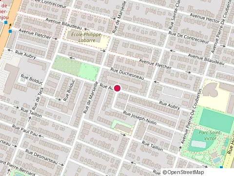 Location of Cvj Constructions at 2800 Rue Aubry, Montréal