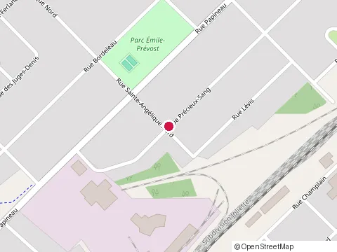Location of d Ethier Construction at 539 Rue Précieux Sang, Joliette