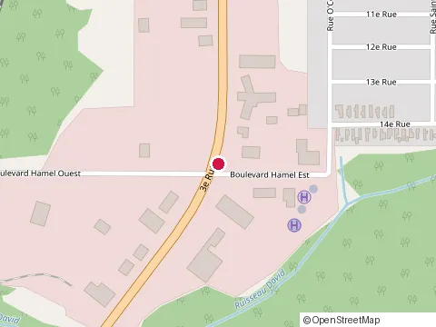 Location of d l Debosselage & Peinture at 958  boulevard Hamel E, Chibougamau