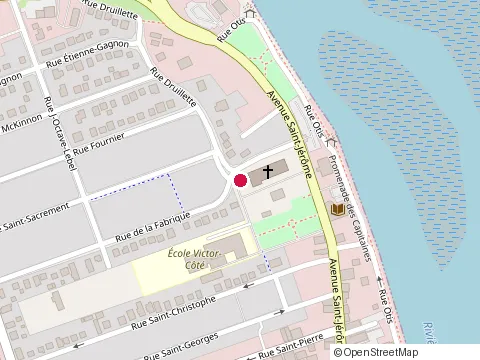 Location of d l Isolation at 100 de la Fabrique, Matane
