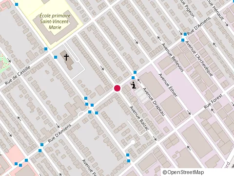 Location of d S at 4605 Rue d'Amiens, Montreal-Nord