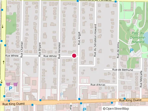 Location of d-Koto Jacques Descoteaux at 505 Rue Allen, Sherbrooke