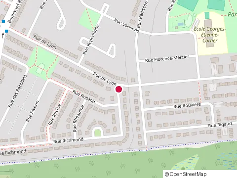Location of d. Cormier Climatisation et Chauffage at 3328 Rue Richmond, Longueuil