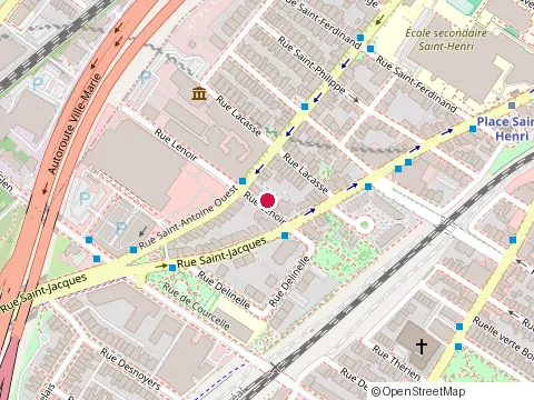 Location of D2S Construction at 1001 Rue Lenoir, Montréal