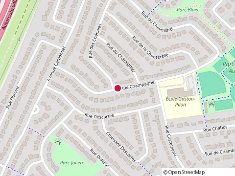 Location of D3J Construction Inc at 389 avenue Champagne, Boisbriand