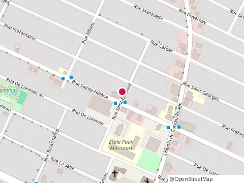 Location of Đa Nang Restaurant at 1181 Rue Sainte-Hélène, Longueuil