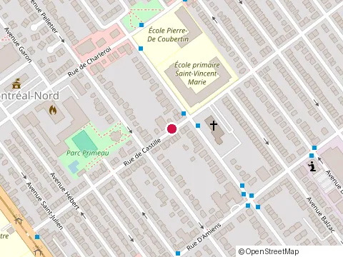 Location of Dabiagio Restaurant Pizzeria at 4420 Rue de Castille, Montreal-Nord