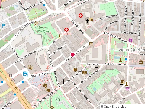 Location of Dahlya Restaurant at 1066 Rue Saint-Jean, Québec