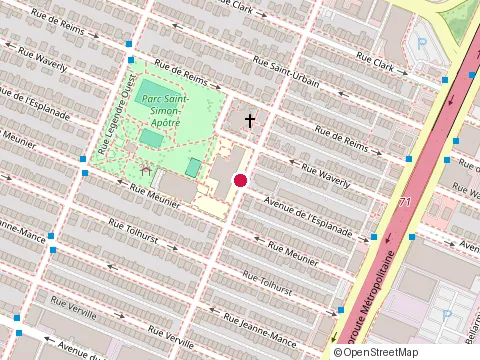 Location of Dahomey Construction Inc at 8870B avenue de l'Esplanade, Montréal