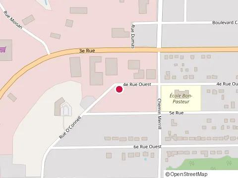 Location of Dan Menuiserie at 846 4E Rue O, Chibougamau