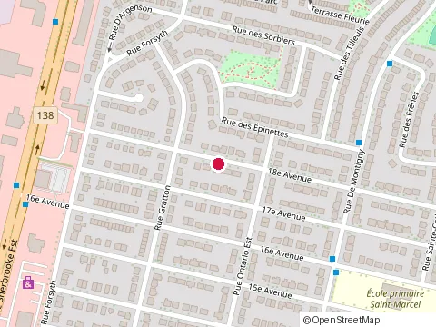 Location of Daniel Robert Terrassement Entrepreneur Général at 1850 18E Avenue, Pointe-aux-Trembles