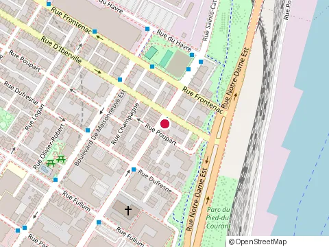 Location of Danielle Dame Cpa at 2469 Rue Sainte-Catherine E, Montréal