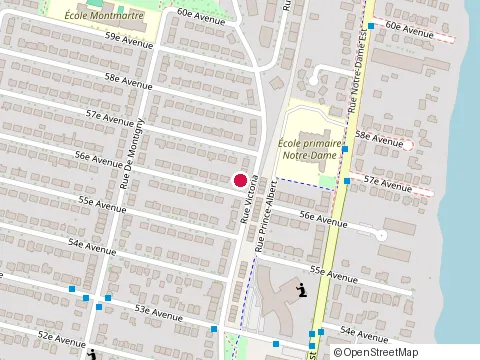 Location of Dans l'Bois les Pros du Patio at 56E Avenue Rivière-des-Prairies 1055, Pointe-aux-Trembles