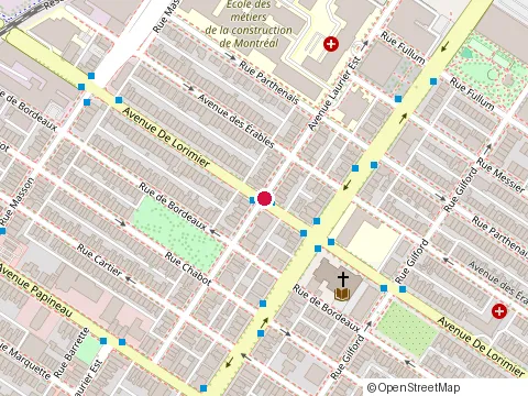 Location of Dans la Gueule du Loup at 2055 Laurier Ave E, Montréal
