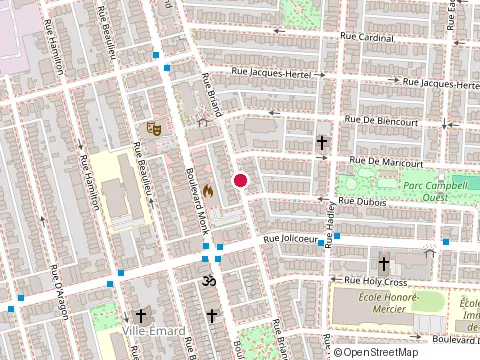 Location of Dany Lemay at 6061 Rue Briand, Montréal