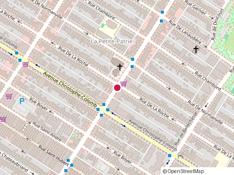 Location of Darna Bistroquet at 1106 Rue Beaubien E, Montréal