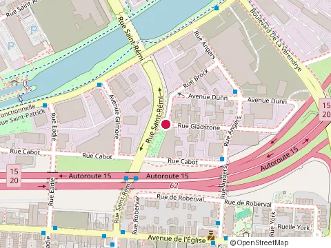 Location of David Crevier Maître Jardinier at 1636 Rue Gladstone, Montréal