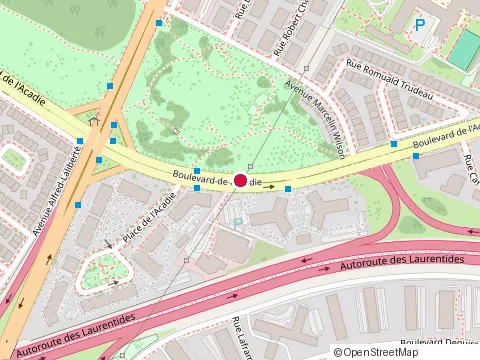 Location of David Dib Plumbing And Construction at 10500 Boulevard de l'Acadie, Montréal