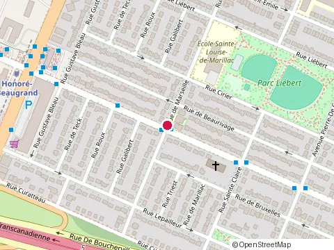 Location of Dclashbrows at 7960 Rue de Marseille, Montréal