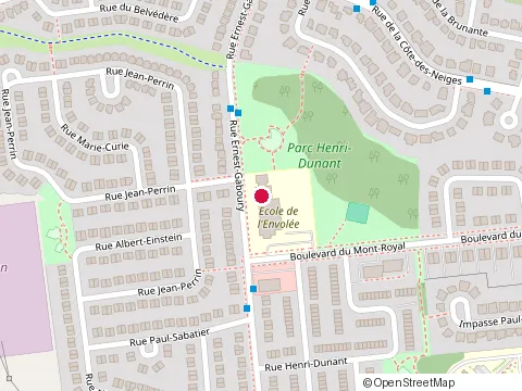 Location of de l'Envolée School at 299 Rue Ernest-Gaboury, Gatineau