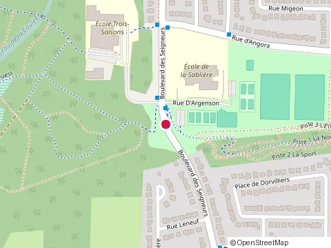 Location of de la Sablière Elementary School at 1659 boulevard des Seigneurs, Terrebonne