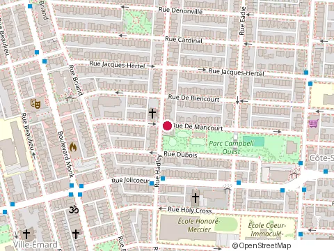 Location of de Serres & Saghy, Cpa Inc. at 1977 Rue de Maricourt, Montréal