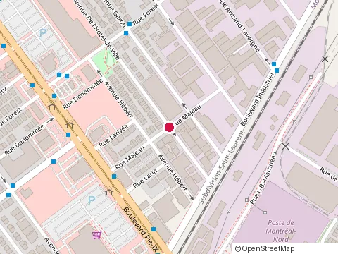 Location of Débosselage Kali at 10150 avenue de l'Hotel-de-Ville, Montreal-Nord