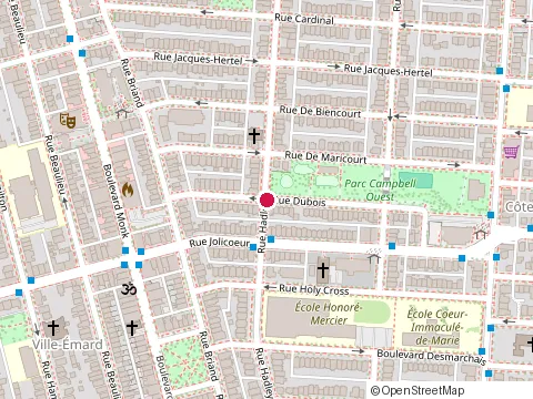 Location of Deco-Peintres at 2257 Devillier, Montréal