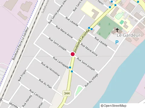 Location of Décontamine-Action at 325 boulevard Lacombe, Repentigny
