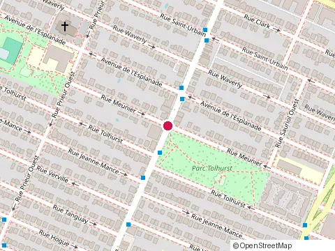 Location of Délices de Jacquy at 9840 Rue Meunier, Montréal