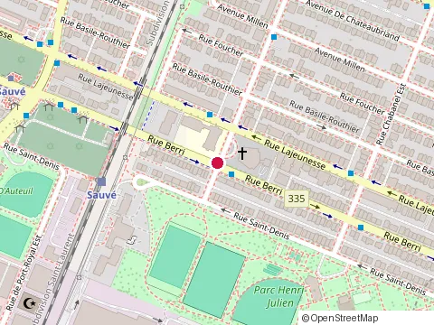 Location of Delta Excavation at 9390 Rue Berri, Montréal