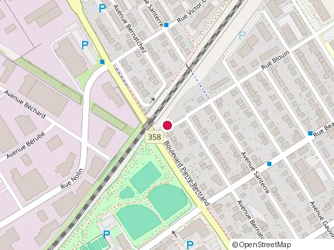 Location of Deltec Construction at 58 Rue Bertrand, Québec