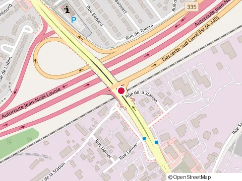 Location of Demix Construction at 1505 Boulevard des Laurentides, Laval