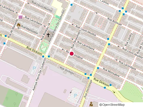 Location of Demo Projet at 2565 Rue Monsabré, Montréal