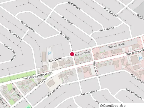 Location of Demolition Gadbois at 7 Chatel, Victoriaville