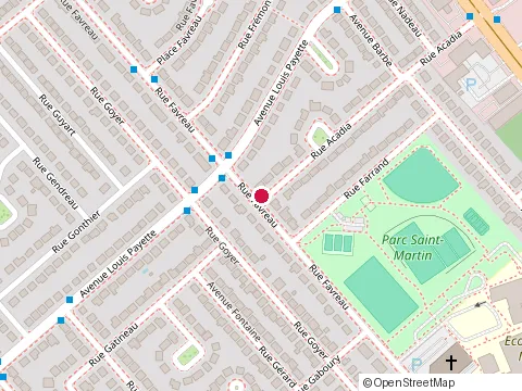 Location of Denco (les Habitations Inc) at 3995 Rue Acadia, Laval