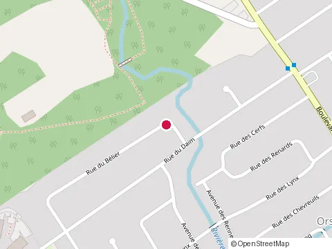 Location of Deneigement Coulombe at 7585 Rue du Belier, Québec
