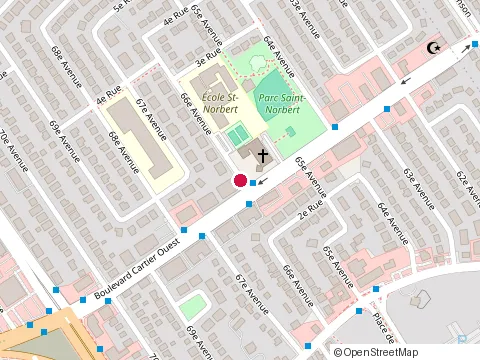 Location of Denis Power at 484  66E Av, Laval